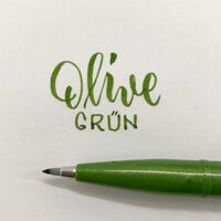 Brush Sign Pen von Pentel olivegrün  