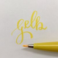 Brush Sign Pen von Pentel gelb  