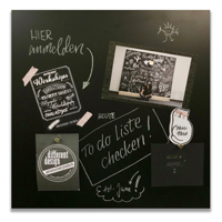 AUSFÜHRUNG 2 <br> Kreidetafel nach Mass <br> ohne Rahmen <br> magnetisch  