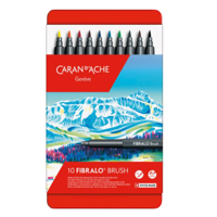 Brush-Set Fibralo, 10 Farben von Caran d’Ache  