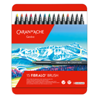 Brush-Set Fibralo, 15 Farben von Caran d’Ache  