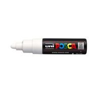 Kreidemarker Posca 7M,<br> weiss, 5mm, wasserresistent 