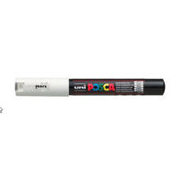 Kreidemarker Posca 1M,<br> weiss, 0.7-1mm, wasserresistent 