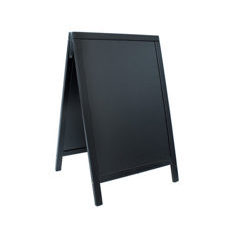 Kundenstopper 60x115cm<br> Holzrahmen schwarz 