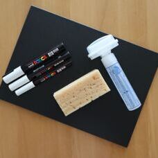 Kreidetafel A4 mit Zubehör  