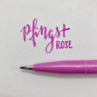 Brush Sign Pen von Pentel pfingstrose  