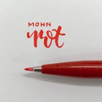 Brush Sign Pen von Pentel mohnrot  