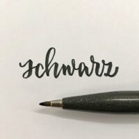 Brush Sign Pen von Pentel schwarz  