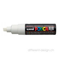 Kreidemarker Posca 8K,<br> weiss, 8mm, wasserresistent 