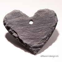 Schieferherz Ø 8cm  
