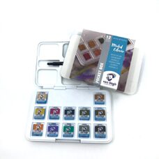 Aquarell-Farbkasten, 12 gedämpfte Farben von Van Gogh  