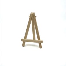 Mini Holzstaffelei, Höhe 12cm <br> passend zu Schiefer- und Kreidetafel 10x5cm und 10x15cm 