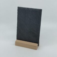 Schiefertafel 10x15cm mit Holzsockel klein  