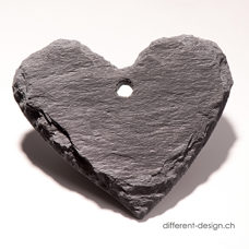 Schieferherz Ø 8cm